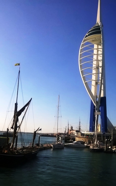 Portsmouth fő attrakciója, a Spinnaker Tower